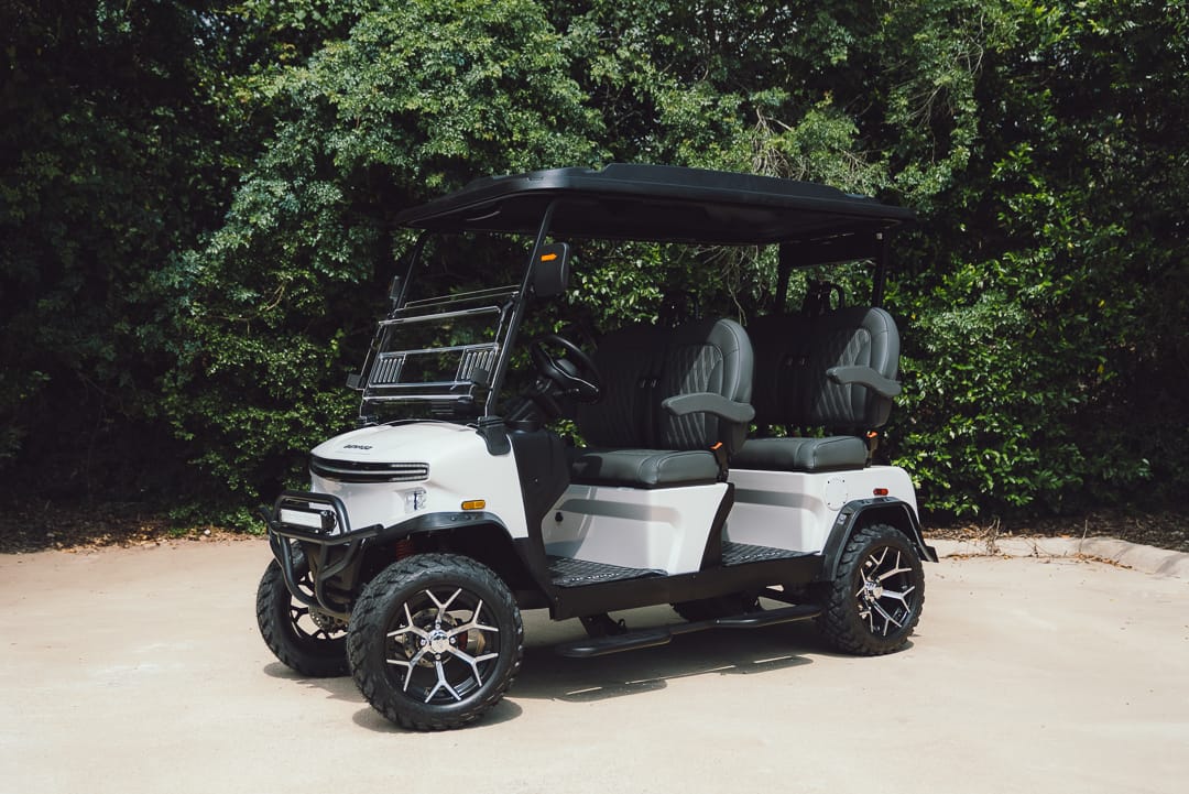 Brand new white 6-seater Land Rover style golf cart